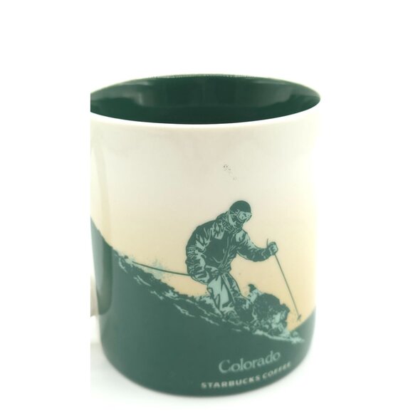 Starbucks Colorado Collector Mug 16 Oz With Mountain & Skier Design - Picture 4 of 6